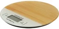 Bilancia da cucina digitale taupe e bambù