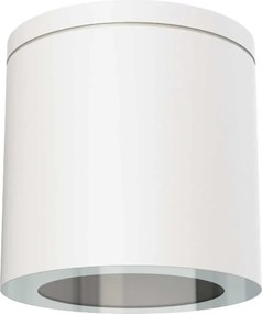 Applique da soffitto IP54 GU10 in Alluminio e Vetro - Bianca