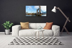 Quadro su tela Architettura del ponte di Londra 100x50 cm