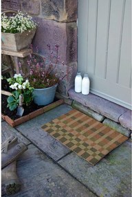 Zerbino in fibre di cocco 40x60 cm Pink and Blue Check – Artsy Doormats