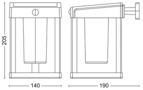 Philips - Applique a LED solare con sensore CAMILL LED/1,4W/3,7V IP44