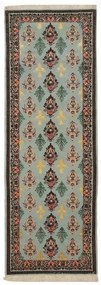 Isfahan Tappeto 80 x 220 Blu (Iran) Annodato A Mano