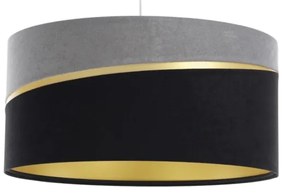 Lampadario a sospensione con filo SWING 1xE27/60W/230V nero/grigio/oro