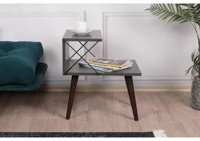 Comodino CROSS 55x50 cm antracite