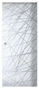 Porta scorrevole Balance in alluminio trasparente, L 86 x H 215 cm, con binario Atelier argento Reversibile