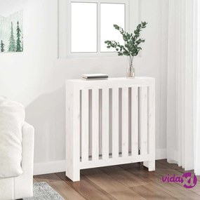 vidaXL Copertura Termosifone Bianca 79,5x19x84 cm Legno Massello Pino
