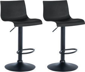Set Di 2 Sgabelli Branford: Comfort, Eleganza E Funzionalità / Schwarz / Kunststoff