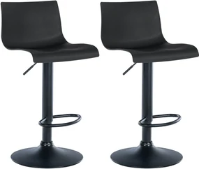 Set Di 2 Sgabelli Branford: Comfort, Eleganza E Funzionalità / Schwarz / Kunststoff