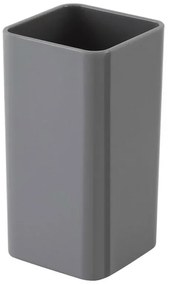 Portaspazzolino Grigio da Appoggio per Bagno Moderno Star