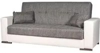 DIVANO LETTO PADOVA 3 POSTI BIANCO GRIGIO, 230X93X97 CM