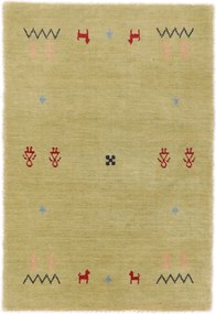 Tappeto 90x60 (Indian) Annodato A Mano
