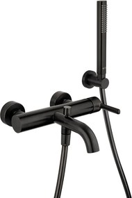 Rubinetto per vasca getto laminare cristallino Baleno per muro nero JACUZZI RUBINETTERIA