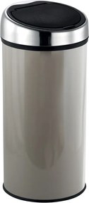Cestino per la spazzatura grigio tortora in acciaio touch 30 l – MSV