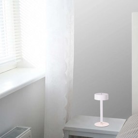 V-Tac Lampada LED da Tavolo 3W USB-C Touch Dimmerabile Bianca