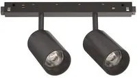 Proiettore Regolabile Dali Ego Alluminio Nero 2 Luci Led 16W 3000K Luce Calda