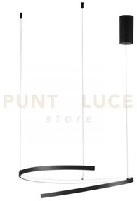 Lampadario a sospensione led moma nera 38w 6090lm cct 3000 4000 650...