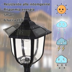 Lampione da Giardino LED a Energia Solare H177 cm  Vincent...