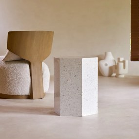 Tikamoon - Tavolino in terrazzo premium rosa Zoé