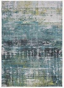 Tappeto jacquard lavabile da interno-esterno Streaks