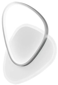 Plafoniera LED Ayrton Ø 42 cm argento IP20, 4600 lumen LUCE AMBIENTE DESIGN