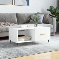 Tavolino da Salotto Bianco 90x50x40 cm in Legno Multistratocod mxl 79693