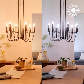 Set da 3 lampadine LED RGB dimmerabili Philips SMART C37 E14/4,9W/230V 2200-6500K
