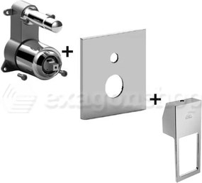 Paffoni Effe Efbox015 Parte Esternza Miscelatore Doccia Con Deviatore Senza Corpo Incasso Cromo