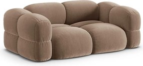 Divano marrone con rivestimento in velluto 210 cm Loretto – Cosmopolitan Design