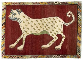 Gabbeh Tappeto persiano 80x120 Rosso (Iran) Annodato A Mano