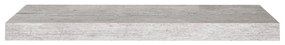 Scaffali a parete 2 pz grigio cemento 60x23,5x3,8 cm in mdf