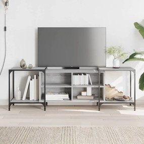 Mobile porta tv grigio sonoma 153x37x50 cm in legno multistrato