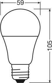 Lampadina LED A60 E27/8W/230V 6500K - Osram