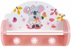 Appendiabiti da parete Fun House Rosa Legno MDF (33 x 46 x 15 cm)