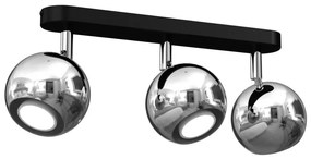 Luce Spot COMET 3xGU10/8W/230V nero/cromo lucido