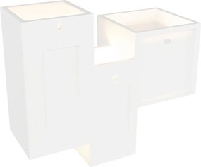 Applique da Parete 4xG9 PARALLEL 4 in Gesso Pitturabile