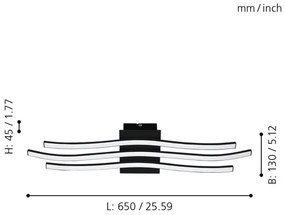 Eglo 99321 - Plafoniera LED RONCADE LED/21W/230V