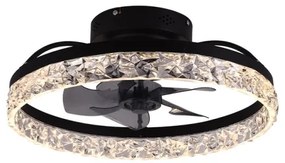 LED Plafoniera dimmerabile con ventilatore LED/35W/230V 3000-6500K black+RC