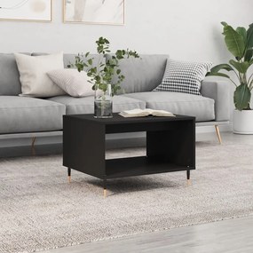 Tavolino Da Salotto Nero 60x50x40 Cm İn Legno Multistrato /