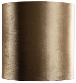 Paralume in velluto bronzo con interno oro 40/40/40