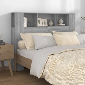 Testiera Con Scomparti Grigio Sonoma 140x18,5x104,5 Cm /