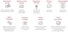 Macchina fotografica istantanea per bambini Zoo Print - volpe