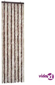 vidaXL Zanzariera Grigio e Marrone Chiaro 56x185 cm  Ciniglia