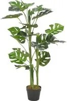 Monstera Artificiale con Vaso Verde 100 cm 280182