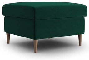 Poggiapiedi verde con rivestimento in velluto Kyoto – Cosmopolitan Design