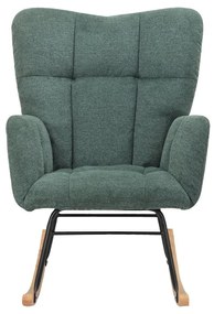 Poltrona a dondolo verde Elza - Støraa