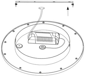 Eglo 97958 - Plafoniera LED RGBW SARSINA-C LED/16W/230V + telecomando