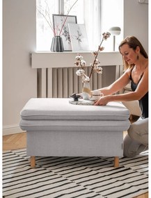 Poggiapiedi grigio chiaro Simon - Miuform