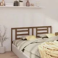 Testiera per Letto Miele 206x4x100 cm in Legno Massello di Pino 818843