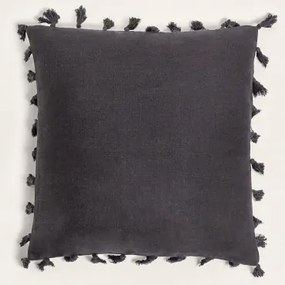 Cuscino quadrato in cotone (45x45 cm) Laurent Nero - Sklum