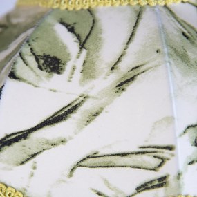 Lampada a sospensione nera con paralume a foglia e interno bianco 31,5 3 luci - Cava